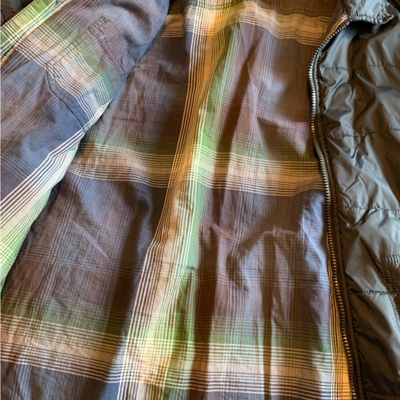 prAna Rhody Reversible Jacket Mens Size L Multi Plaid Snap Button Outdoor - Picture 4 of 8